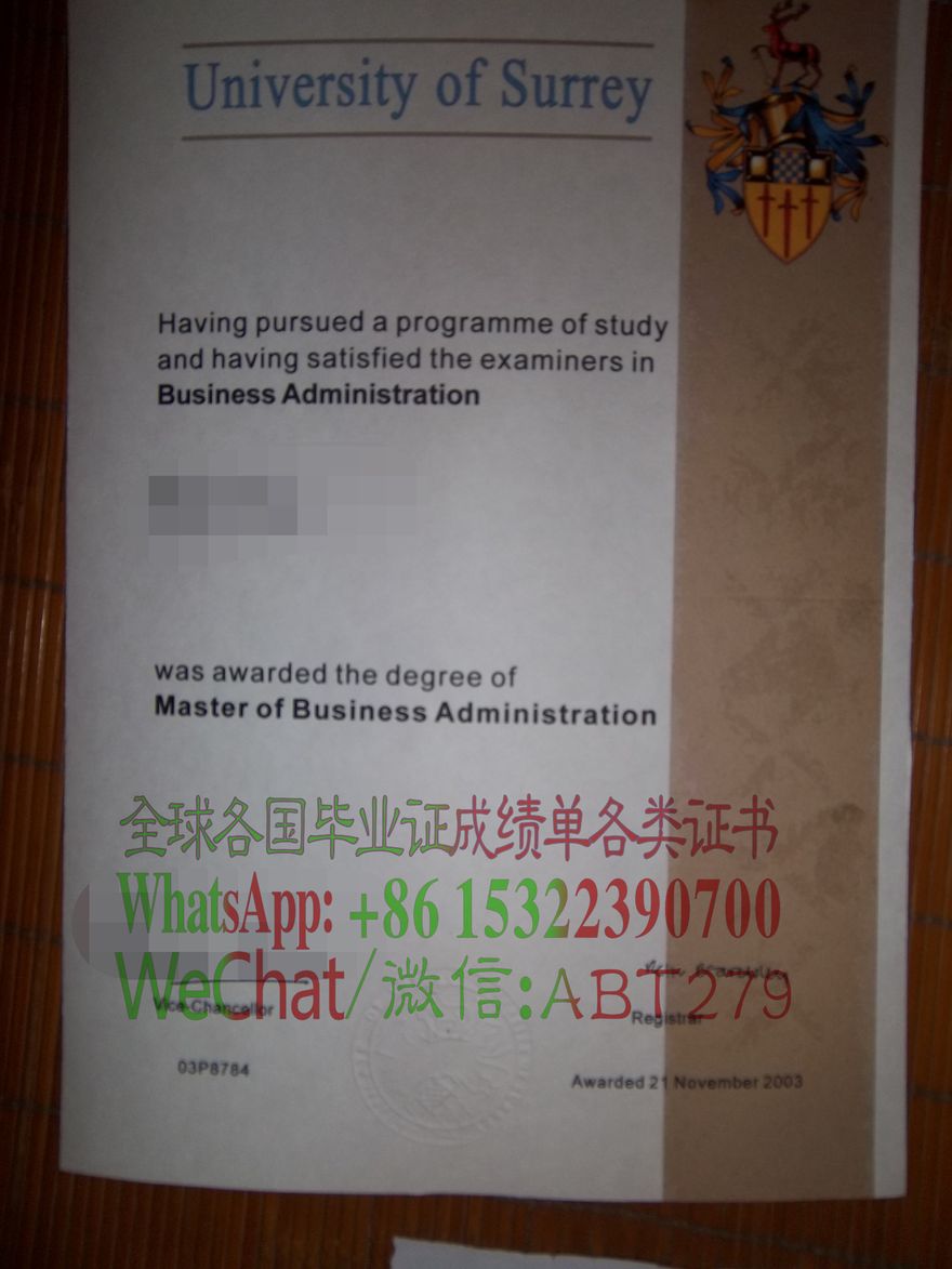 哪里能仿造萨里大学学位证书