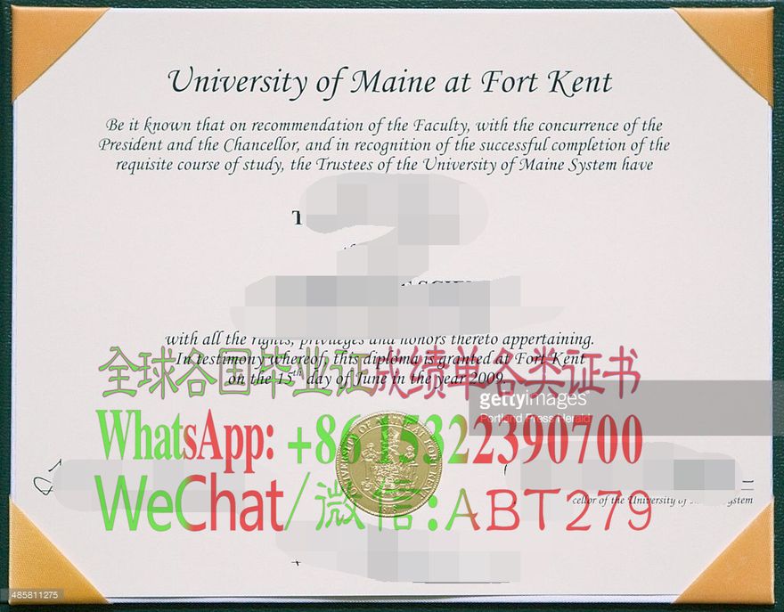 缅因大学肯特堡分校学位证书高仿制作