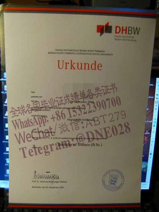 办理购买德国巴登符腾堡双元制应用技术大学毕业证成绩单